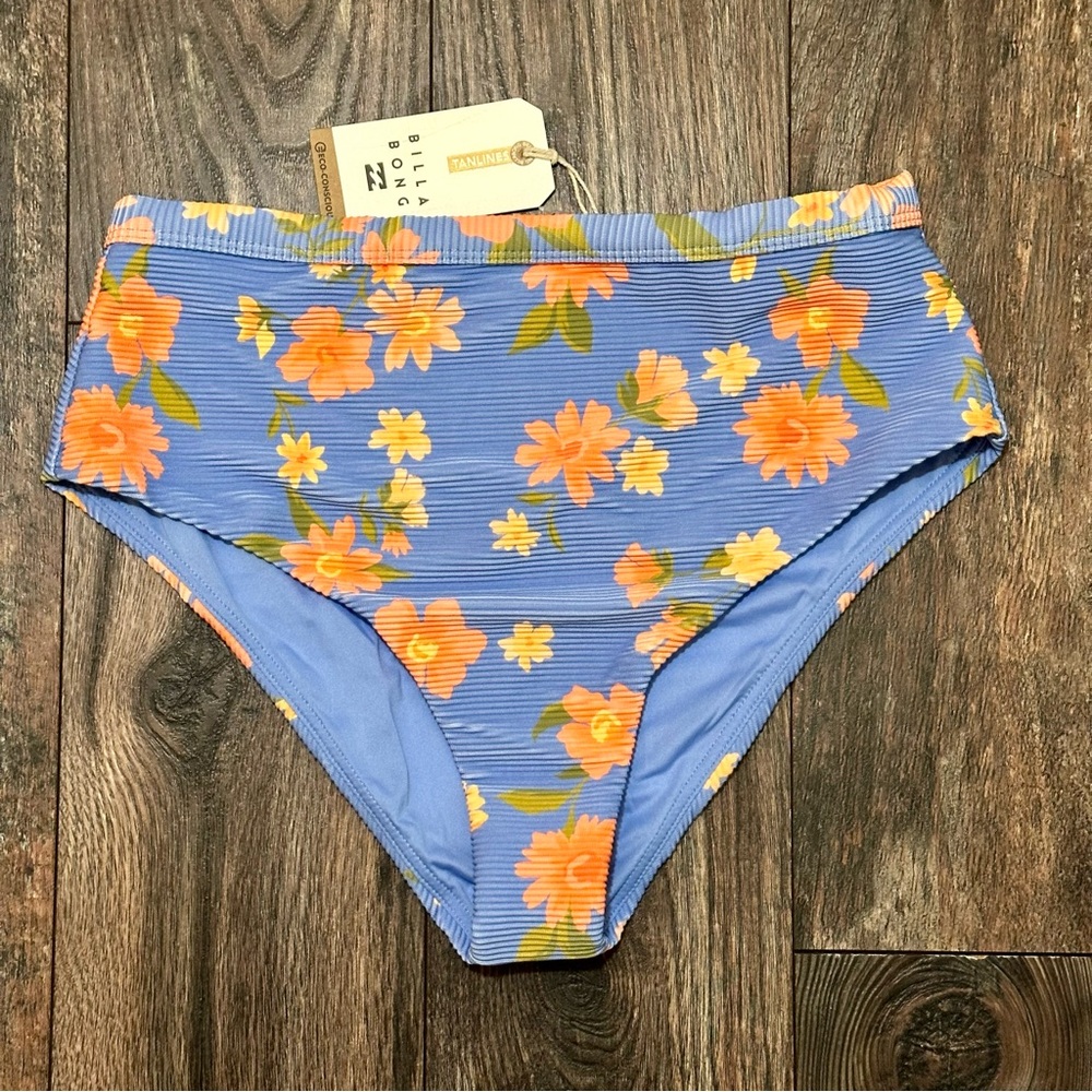 Billabong NWT Lazy days tanlines hi rise bikini bottoms size large